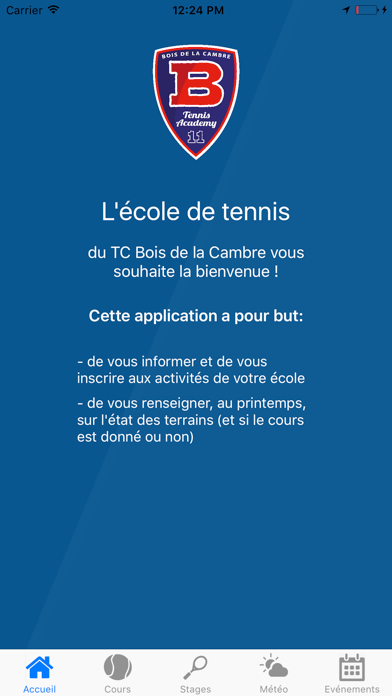 Ecole de tennis du Bois de la Cambre screenshot