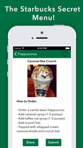 Secret Menu for Starbucks Pro!のおすすめ画像1