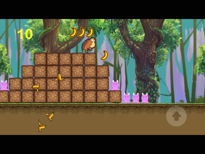 jogo da macaco comer banana na floresta animal screenshot 6
