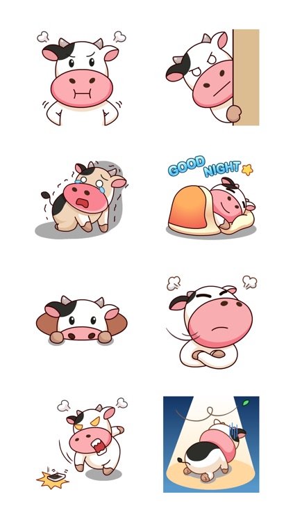 Momo Cow Sticker Pack screenshot-3