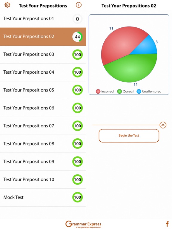 Screenshot #5 pour Test Your Prepositions Lite