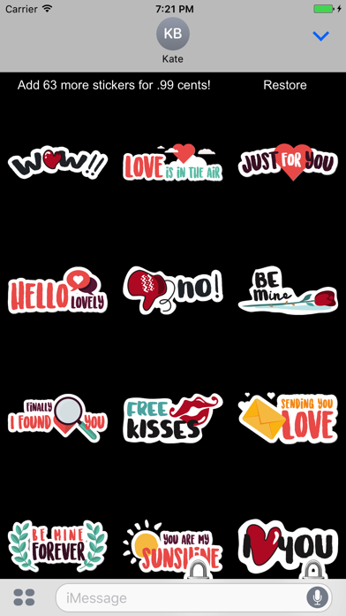 Screenshot #2 pour In Love Sticker Pack