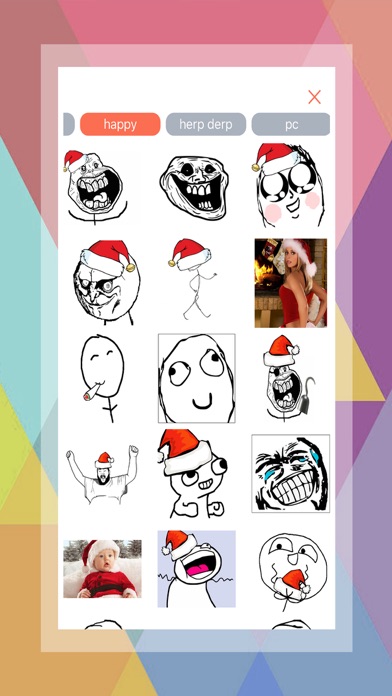 Screenshot #2 pour Xmas Meme Generator-Sticker Creating App