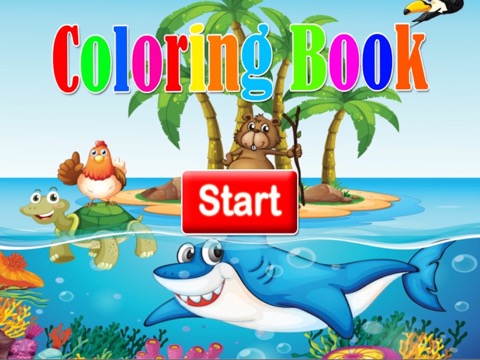 塗り絵の本・海の動物・サメ ・クジラ・イルカ ゲーム 無料 こども ぬりえのおすすめ画像3