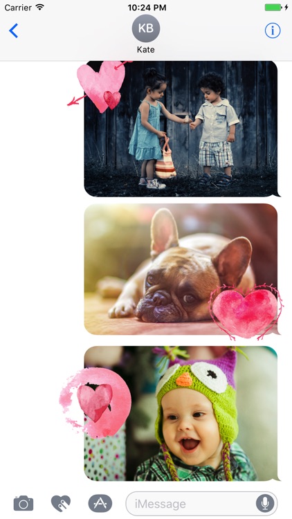 Animated Watercolor Love Stickers