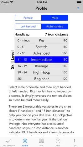 Game screenshot Golfmaster Club Selector apk