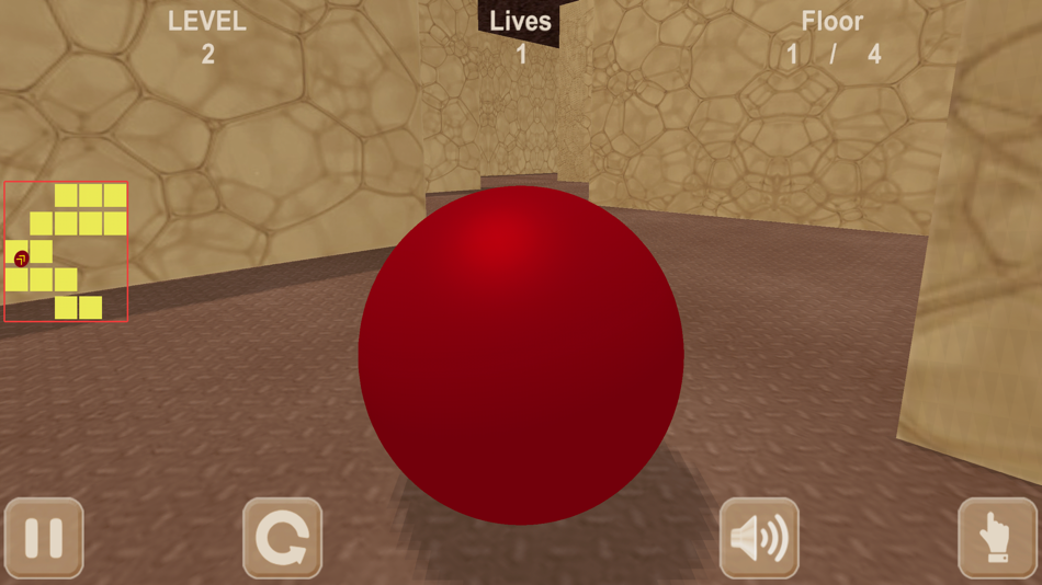 #4. Red ball & maze. Inside View (iOS) 由: Ruslan Goncharenko