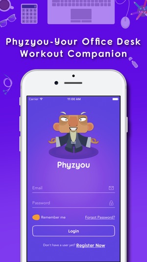 Phyzyou Easy Desk Workout Quick Exercises Im App Store