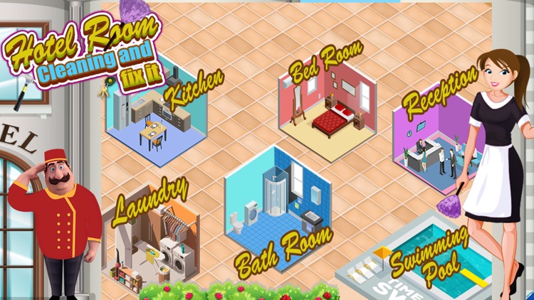 Hotel Room Cleaning Games & Fix It