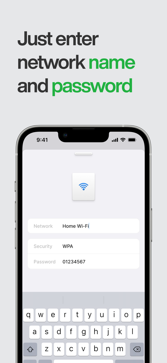 Wi-Fi QR Create and Export Code