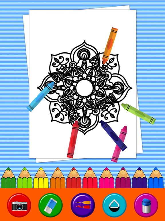 Screenshot #6 pour Mandala Coloring Pages- Game Adult Coloring book