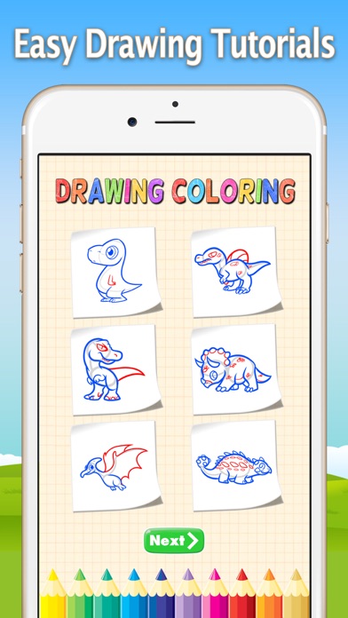 Screenshot #3 pour How to Draw Dinosaurs - Dino Drawing and Coloring