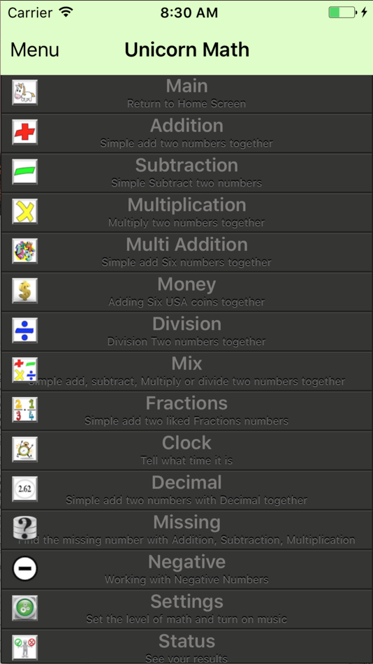 #1. Unicorn Math III (iOS) 由: Steven Fransen