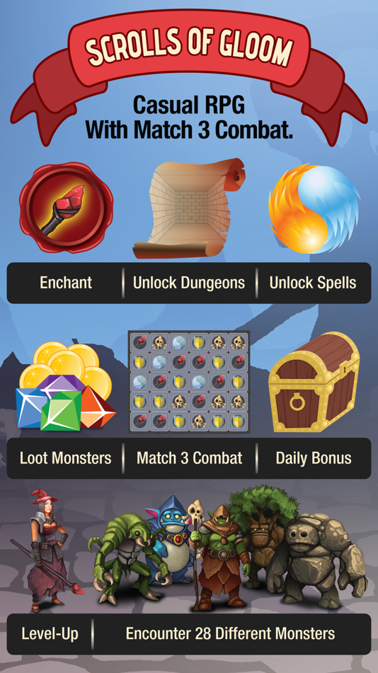#4. Scrolls Of Gloom (iOS) 由: Mike Hempfling
