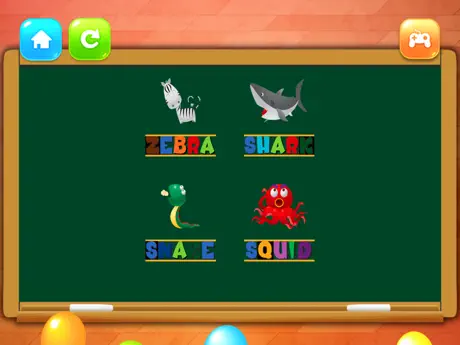 Puzzle 4 Letters Learn English Words for Kids