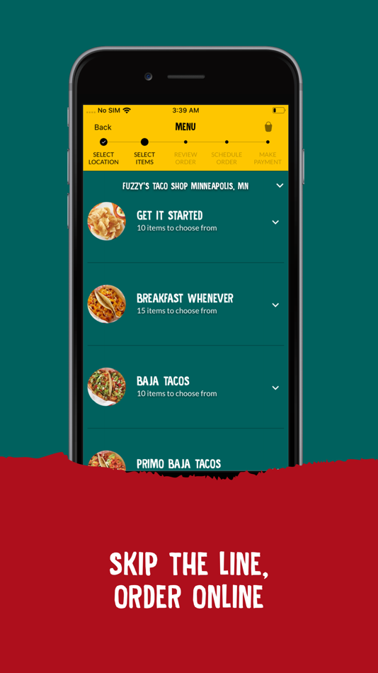 #2. Fuzzy's Taco Shop (iOS) 由: Fuzzy's Taco Shop