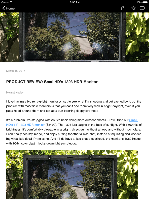 PVC News – The Official ProVideo Coalition App iPad screenshot 4 - News app
