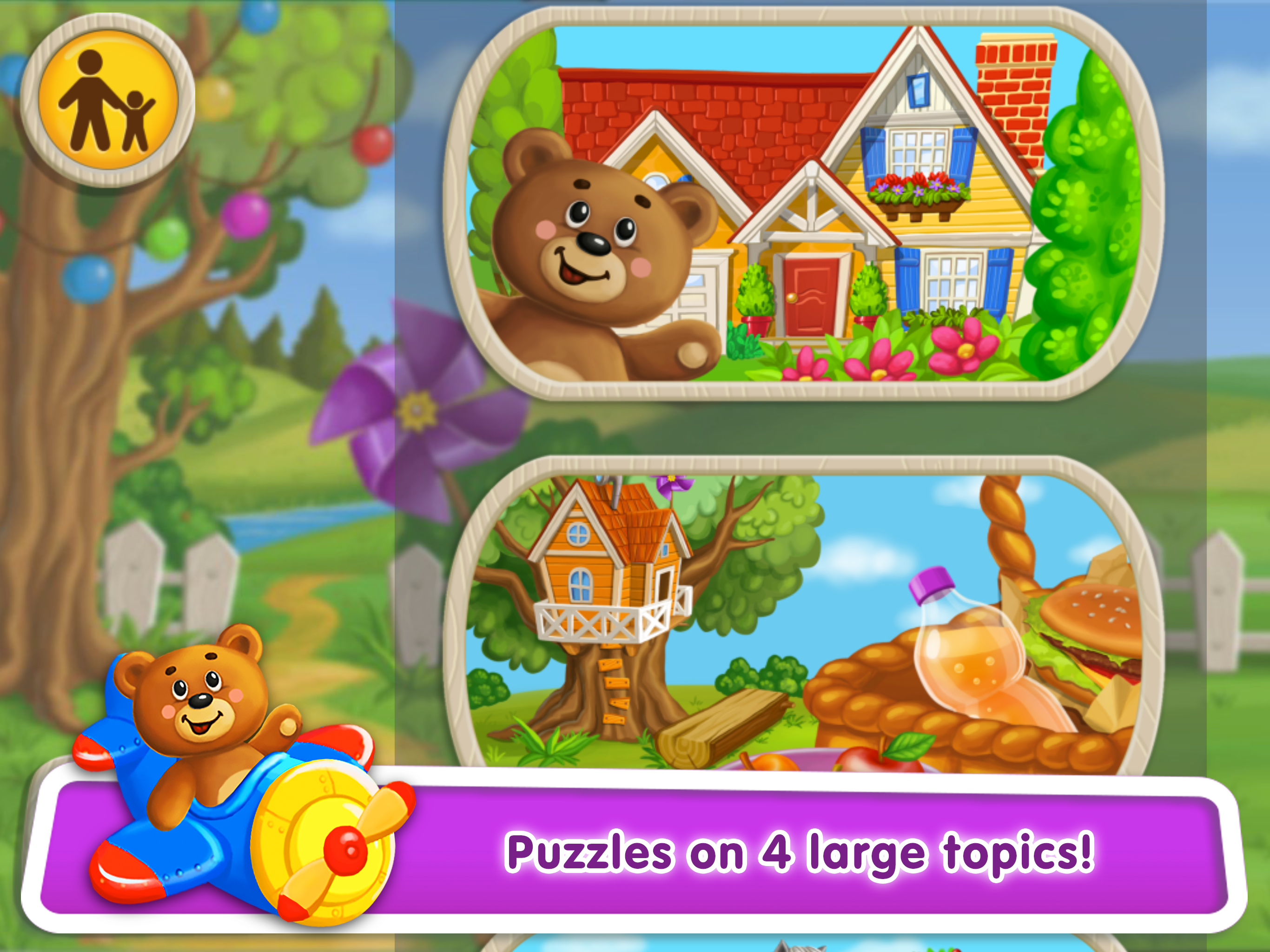 Baby Puzzles for Kids: Learn Words in 5 Languages