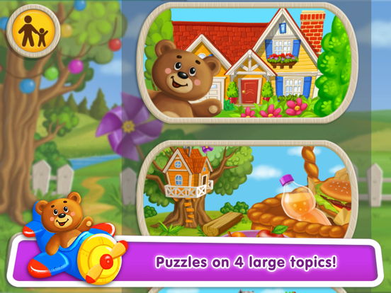 Baby Puzzles for Kids: Learn Words in 5 Languages iPad screenshot