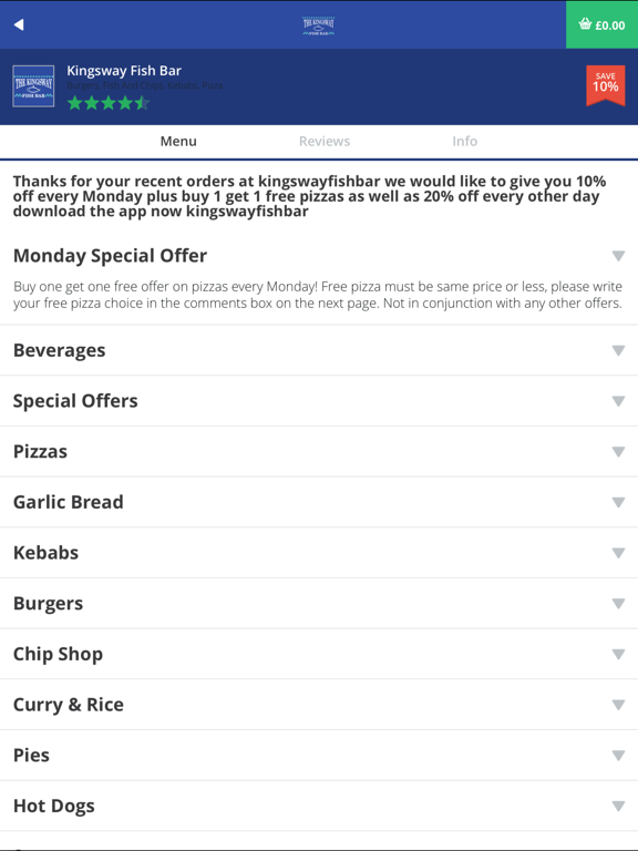 Screenshot #6 pour Kingsway Fish Bar
