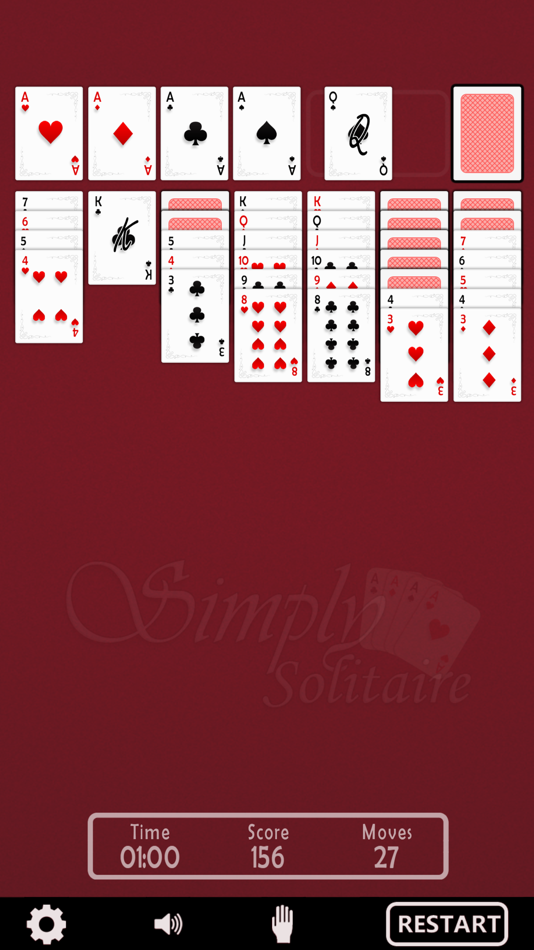 #3. Simply Solitaire (iOS) 由: Wayne Perry