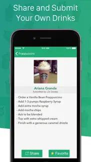 secret menu for starbucks + iphone screenshot 4