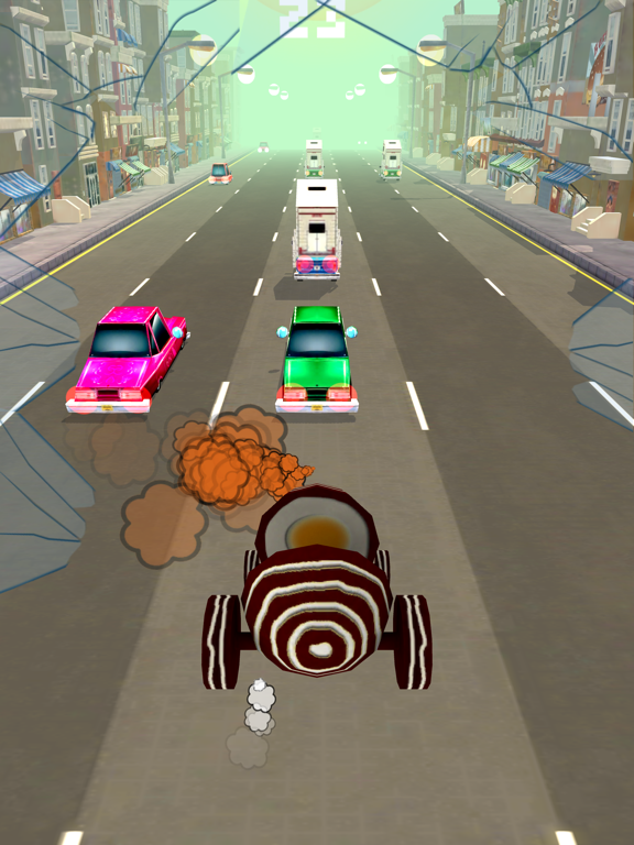 car traffic road racing iPad screenshot