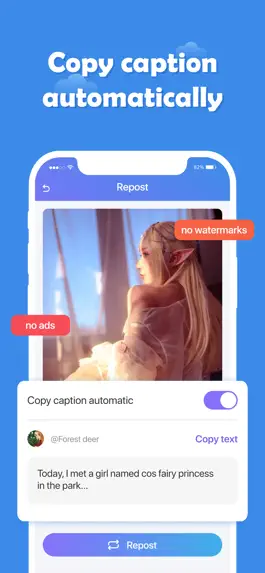 Game screenshot IG Reposter for Instagram hack