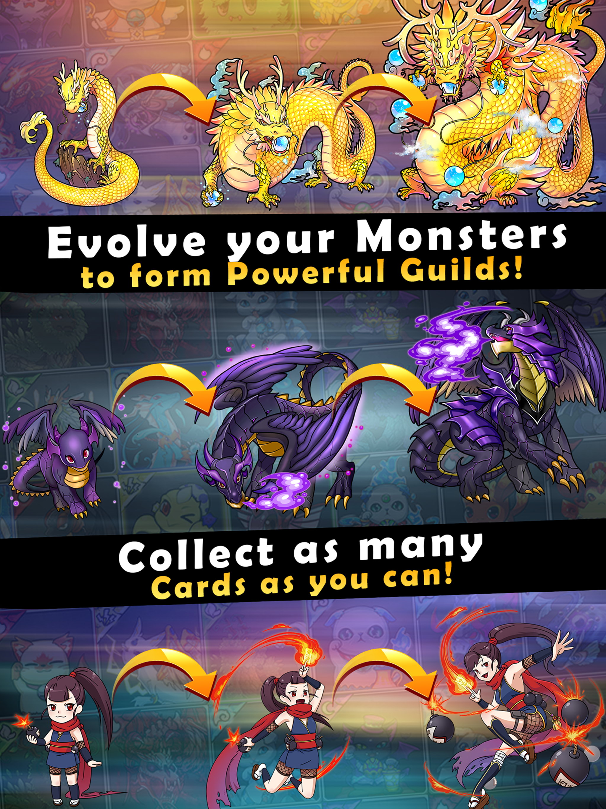 Dragons Kingdom War: Puzzle & Card RPG Game screenshot 9