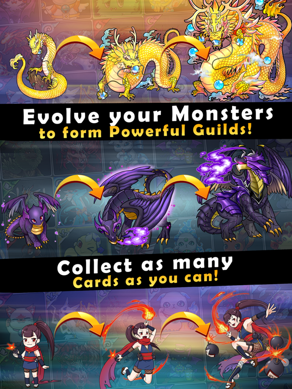 Screenshot #4 for Dragons Kingdom War: Puzzle & Card RPG Game