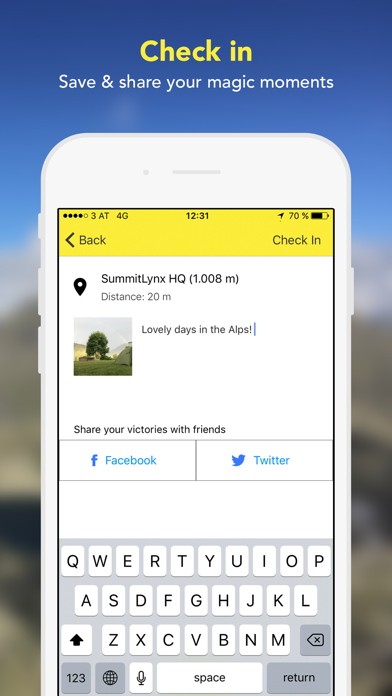 Hiking log & outdoor maps Screenshot
