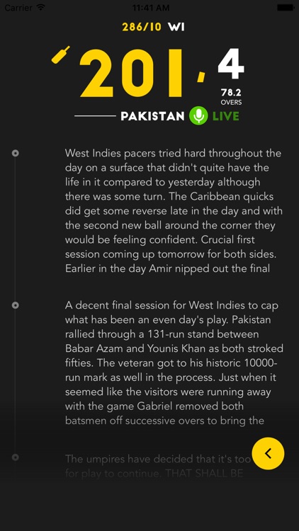 Cricket Live Scores for iPhone