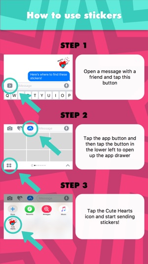 Cute Hearts stickers by Esra Olmez(圖2)-速報App