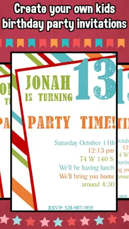 Game screenshot Happy Birthday Invitations For Kids Party mod apk