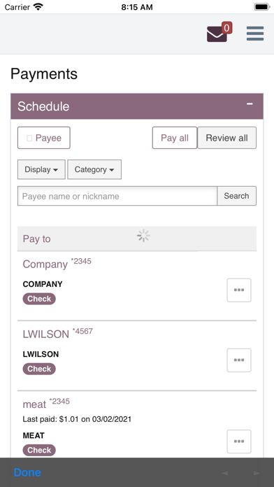 Community Bank's CB2GO Screenshot