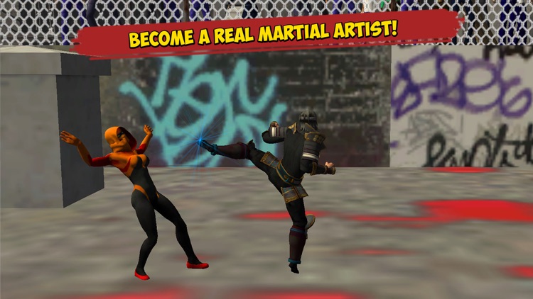 Ninja Kung Fu Street Fighting Challenge 3D Full screenshot-3