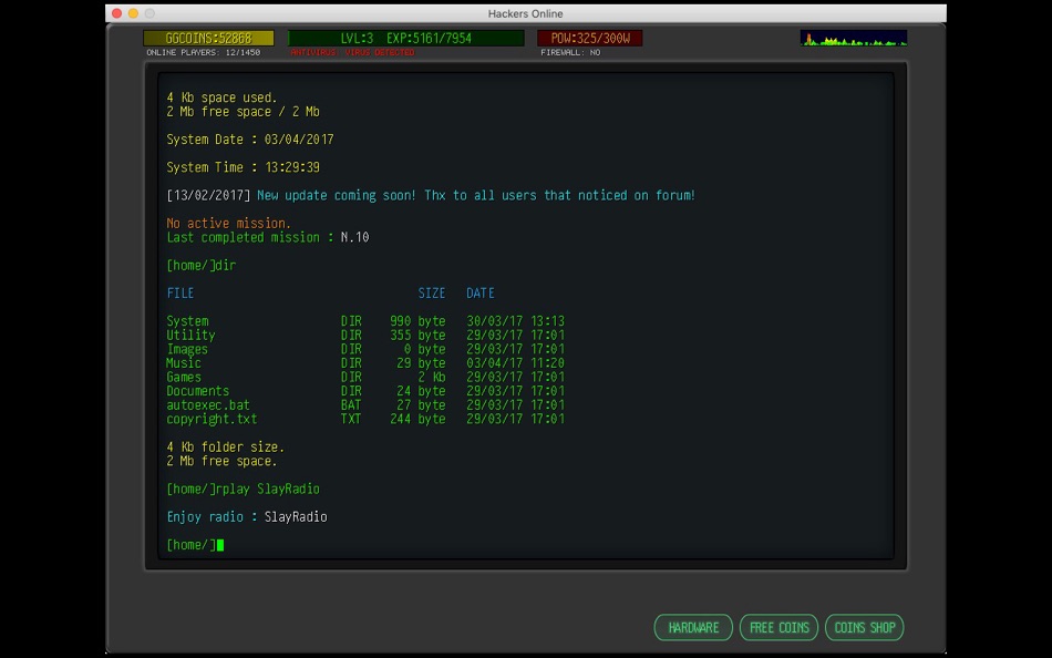 Hacker Online RPG - 1.9 - (macOS)
