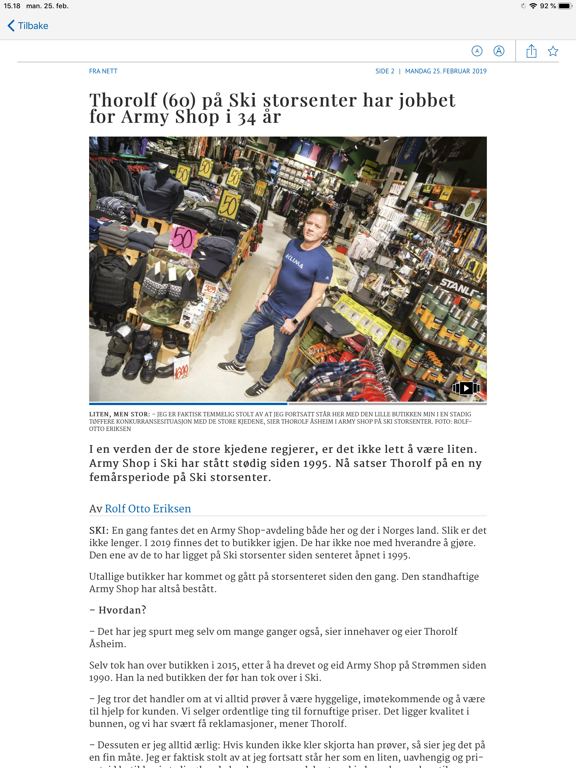 Screenshot #5 pour Østlandets Blad eAvis