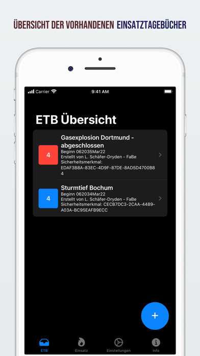 Einsatzmappe Screenshot