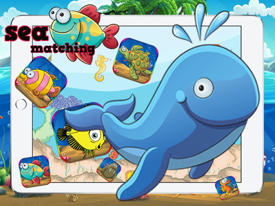 Screenshot #4 pour Sea Animal Match - Cards Matching Games Kids