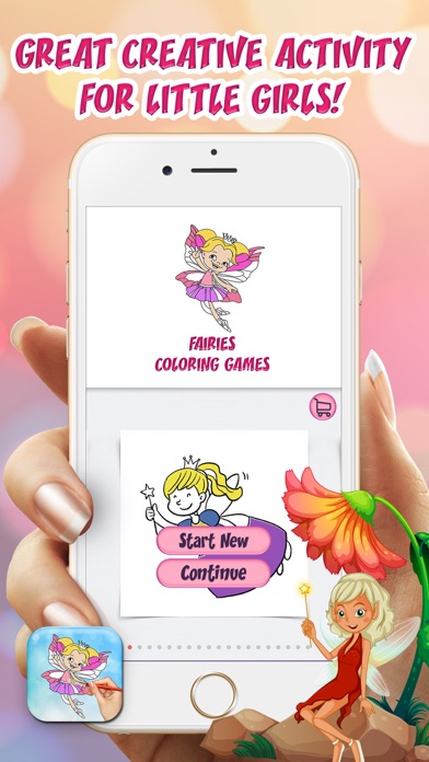 Screenshot #1 pour Jeux de Coloriage Fées