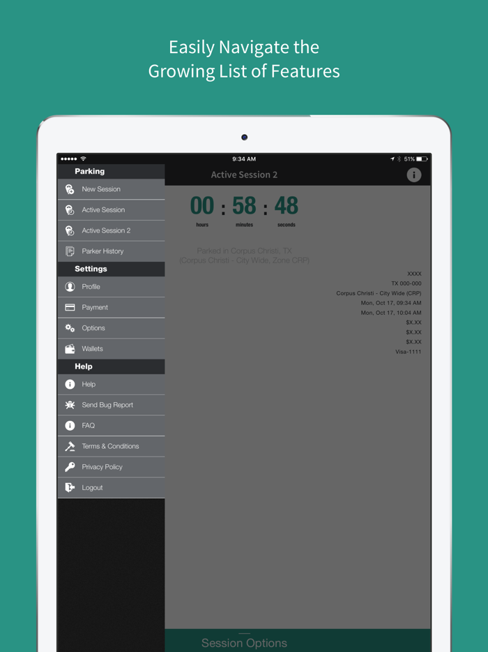 Park CC - Mobile Payments For Parking