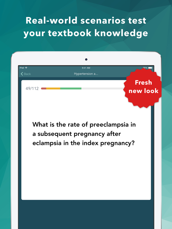 Ob Gyn Board Review Flashcards iPad screenshot 4 - Medical app