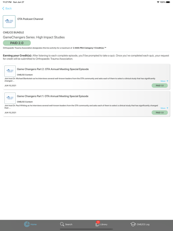 ConveyMED Podcast App iPad screenshot 1 - Medical app