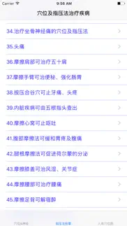人体穴位图与指压法按摩治疗疾病 iphone screenshot 1