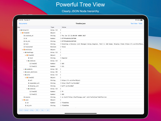 Screenshot #6 pour Power JSON Editor Mobile