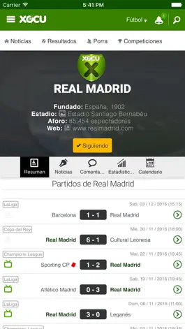 Game screenshot Xocu: Resultados, porras y noticias de fútbol hack