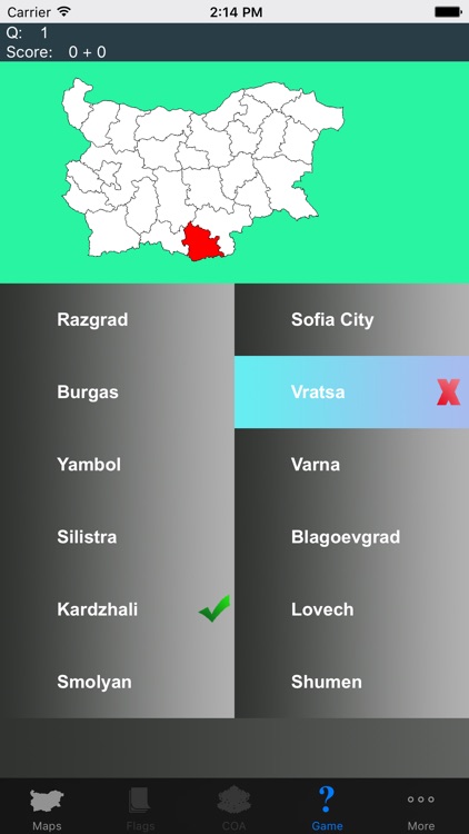 Bulgaria Province Maps and Capitals