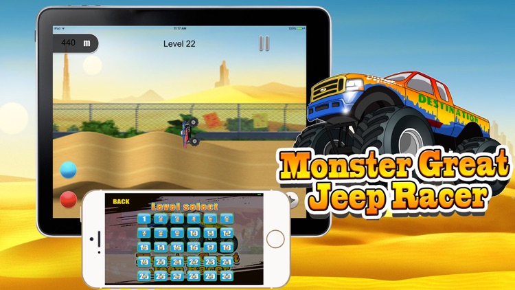Monster Great Jeep Racer - Racing Mania screenshot-4