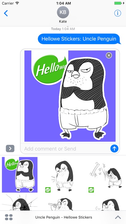 Hellowe Stickers: Uncle Penguin